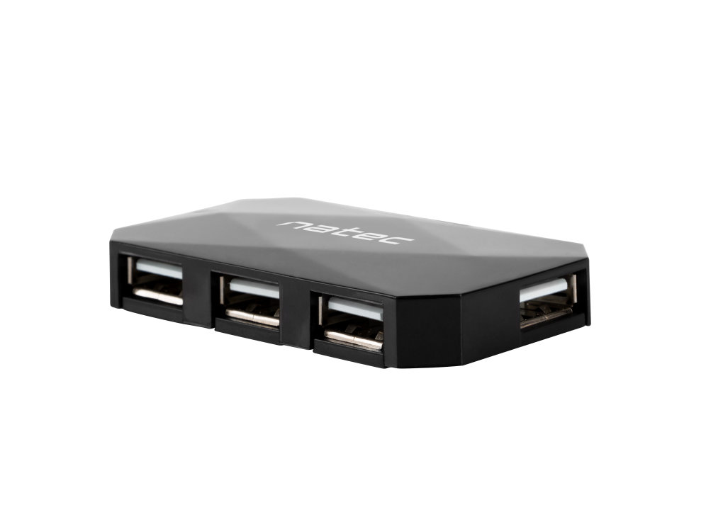 Hub Natec Locust 4 Puertos Usb 2 0 Negro