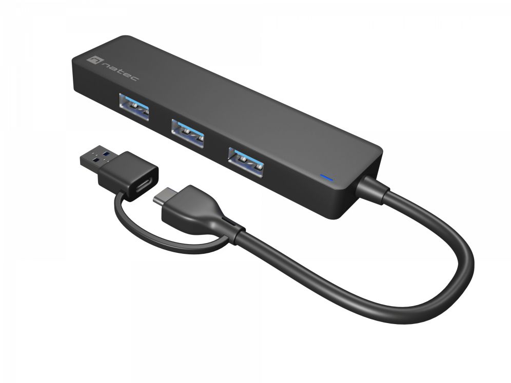 Hub Natec Mayfly Usb C 30 4 Puertos  Adaptador Usb A