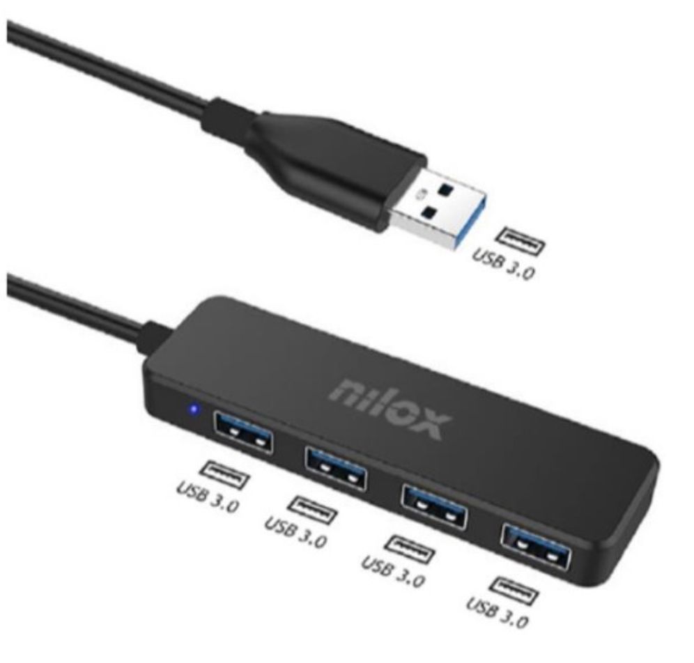 HUB NILOX 4 PUERTOS USB 30