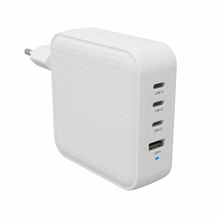 HYPER HYPERJUICE 100W USB C GAN TRAVEL CHARGER 3C 1A  WHITE