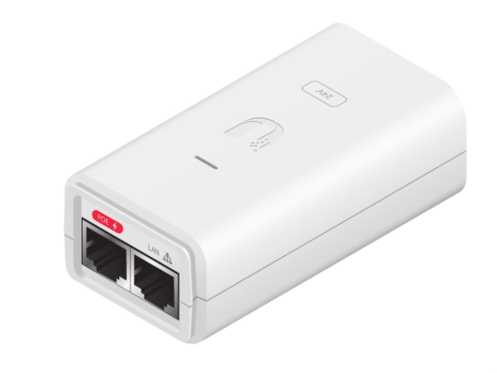 INYECTOR POE UBIQUITI POE 24 12W G WH 24V 12W 0 5A GIGA BLANCO