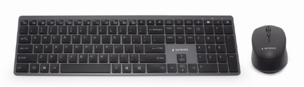 KIT INALAMBRICO TECLADO RATON RETROILUMINADO PRO BUSINESS SLIM NEGRO