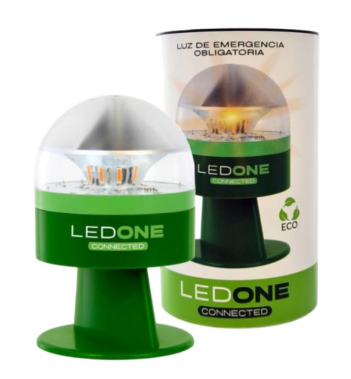 LUZ DE EMERGENCIA LED ONE V16 ECO DGT 30 GEOLOCALIZADA