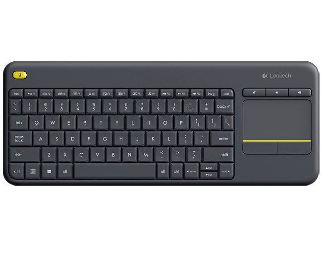 Logitech K400 Plus Rf Inalambrico Qwerty Negro