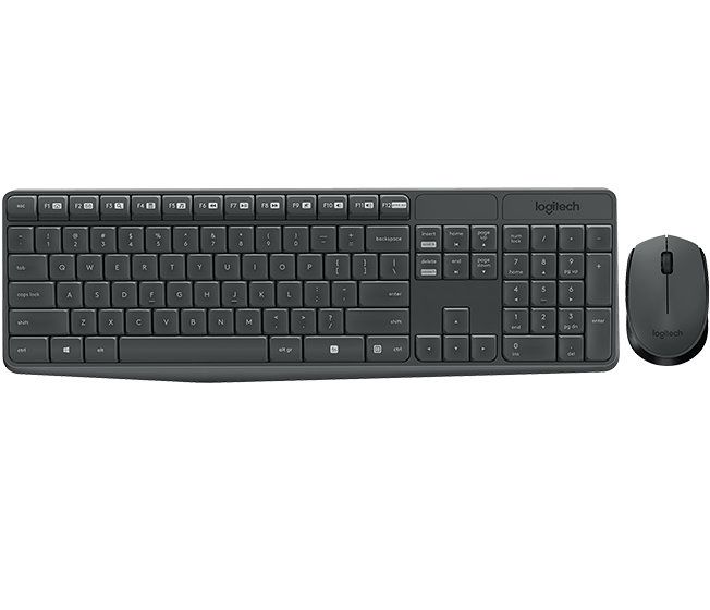 Logitech MK235 RF inalambrico Espanol Negro