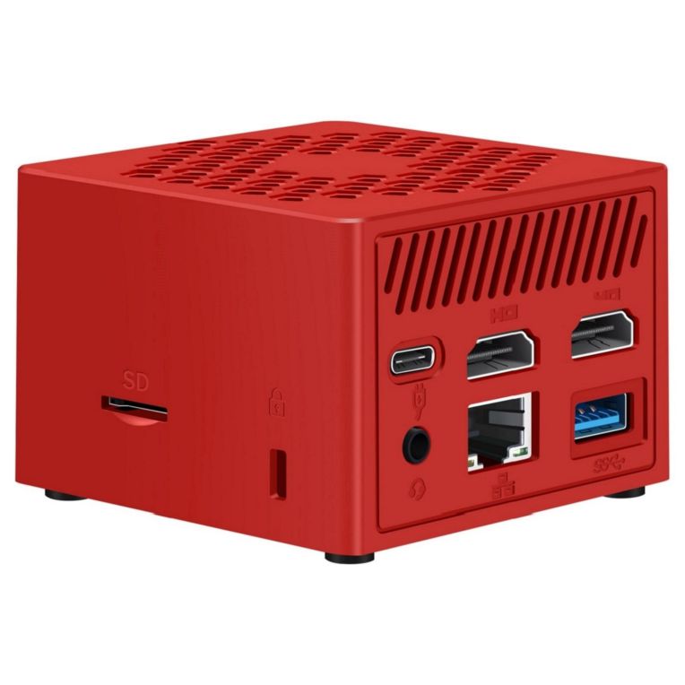 MINIPC LEOTEC INTEL N100 12GB 256GB M2 WIN11 PRO PRE INSTAL ROJO