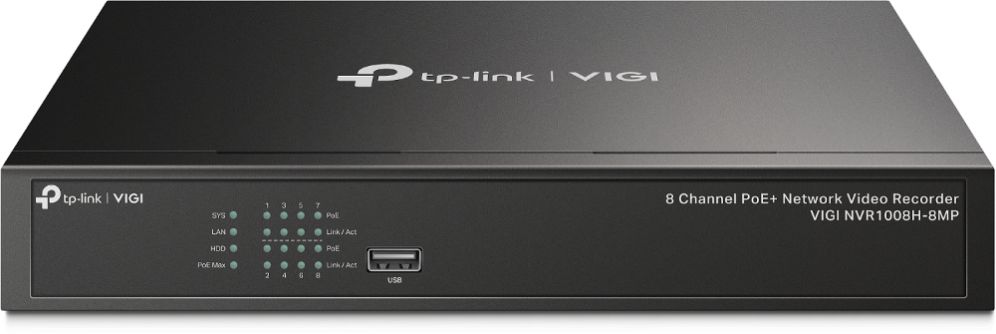 NVR VIGI TP LINK VIGI NVR1008H 8MP 08ch PoE BAY 1HDD H265