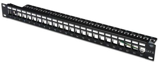 Patch Panel Digitus Apantallado 24 Puertos 1u Negro