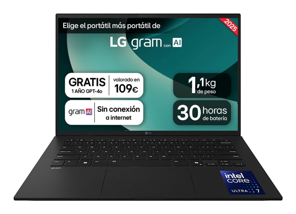 LG GRAM U7 255H 16GB 1TB 14 WUXGA FreeDOS