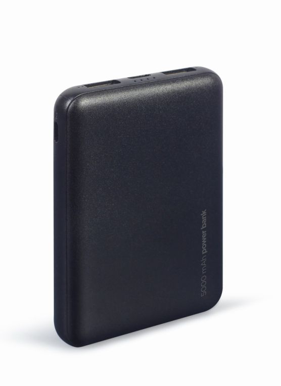 POWERBANK GEMBIRD 5000mAh 1x microUSB A 2x USB A NEGRO