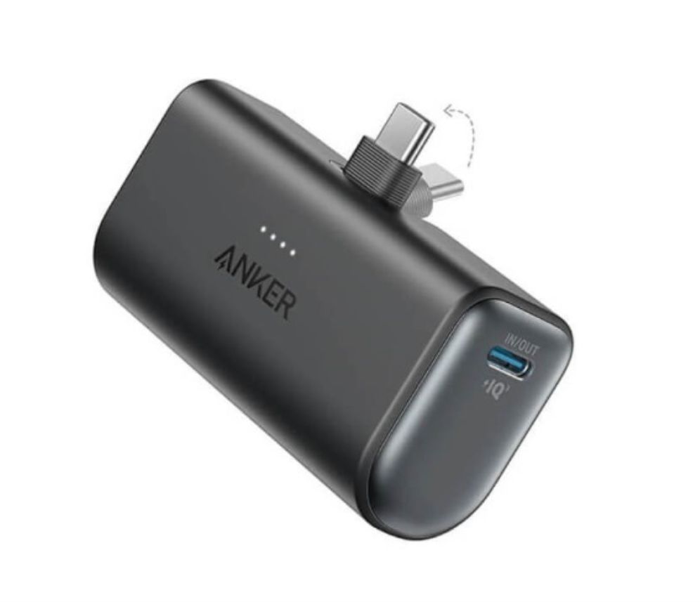 Powerbank Nano Anker 5k 22 5w Conector Usb C Negro