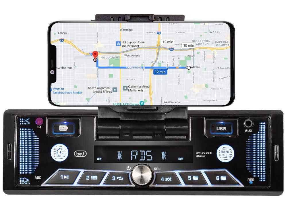 RADIO COCHE TREVI SCD 5602 BT MP3 RDS 2USB AW SD