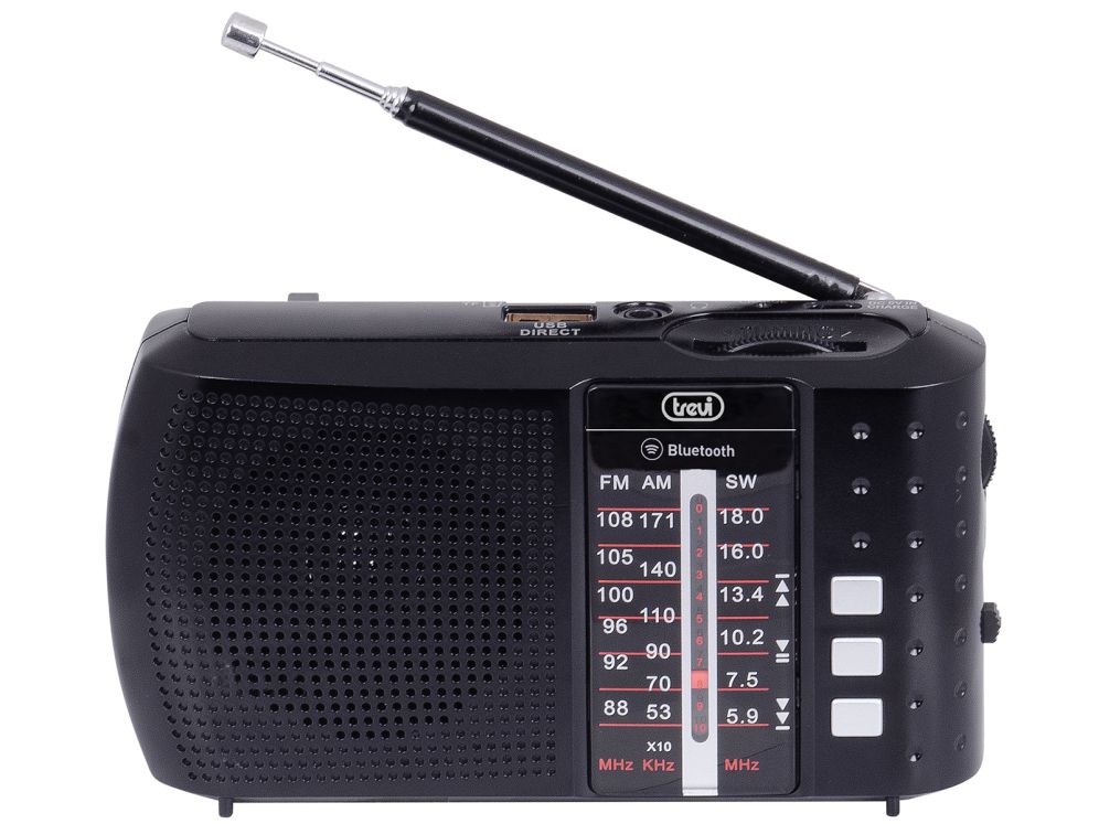 Radio Portatil Multibanda Bluetooth Usb Micro Sd Trevi Ra 7f20 Bt Negro