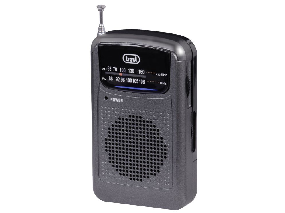 RADIO TREVI BOLSILLO RA 710 GMG MINI PORTABLE AMFM RADIO METAL GUN