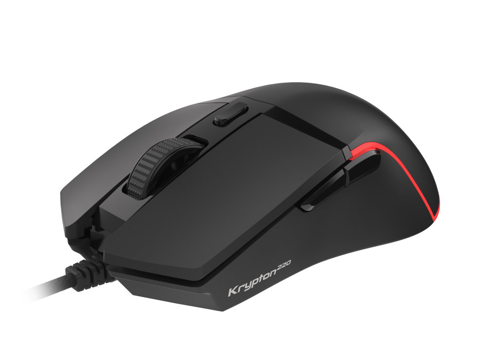 Raton Gaming Genesis Krypton 220 6400 Dpi Rgb Negro