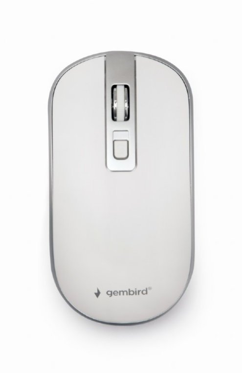 RATON GEMBIRD WIRELESS OPTICAL WHITE SILVER