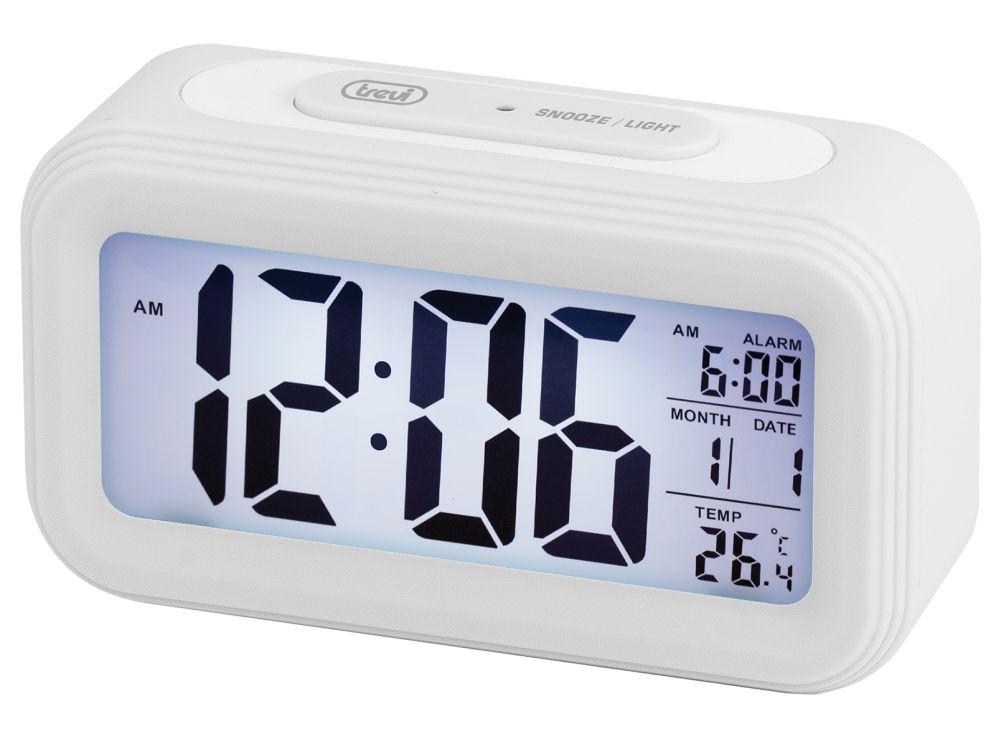 Reloj Digital Con Alarma Y Termometro Trevi Sl 3068 S Blanco