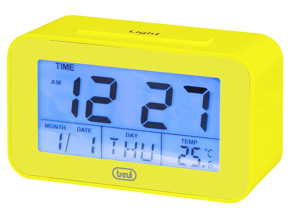 Reloj Digital Con Alarma Y Termometro Trevi Sld 3p50 Amarillo