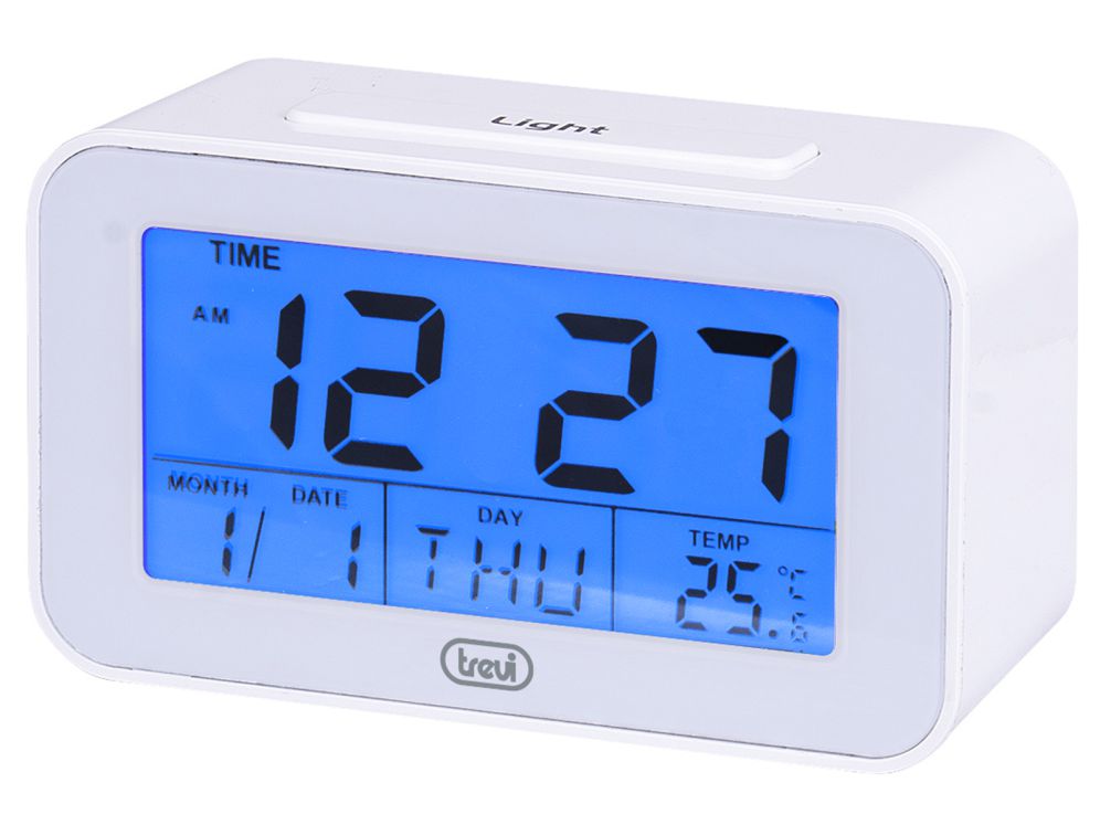 Reloj Digital Con Alarma Y Termometro Trevi Sld 3p50 Blanco