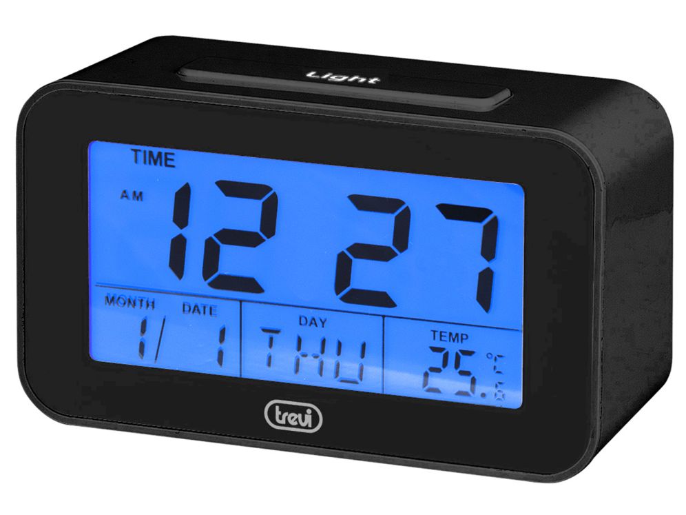 Reloj Digital Con Alarma Y Termometro Trevi Sld 3p50 Negro
