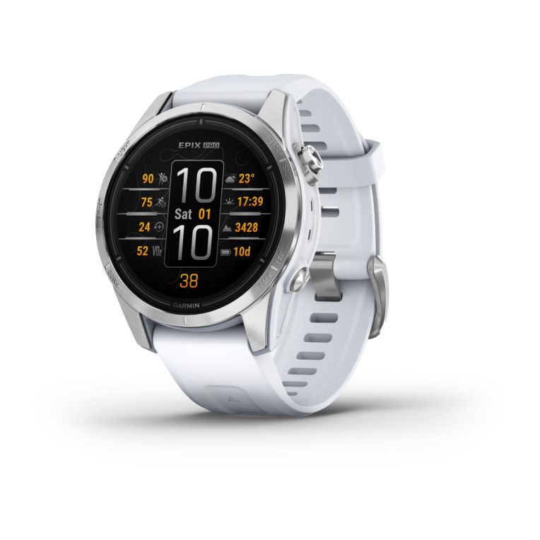 SMARTWATCH GARMIN EPIX PRO 42MM GLASS SS WHITESTN