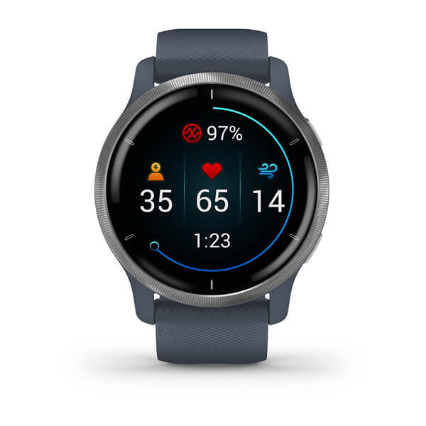 Smartwatch Garmin Venu 2 Azul Granito Plata