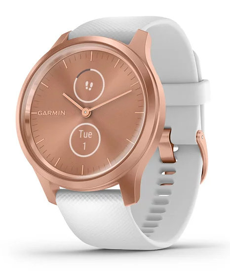 Smartwatch Garmin Vivomove Style Rose Gold White Silicone