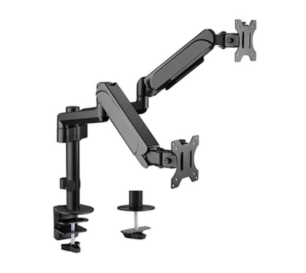 Soporte Gembird Para 2 Pantallas De Escritorio Ajustable 17 32 Hasta 9 Kg