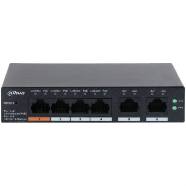 Switch Cloud Dahua Dh Cs4006 4et 60 Switch With 4 Port Poe