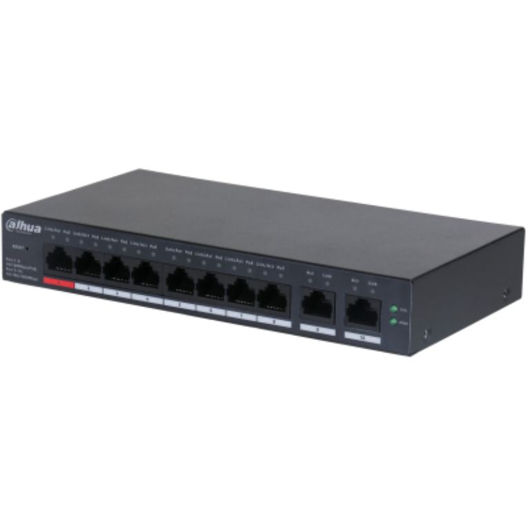 Switch Cloud Dahua Dh Cs4010 8et 110 Switch With 8 Port Poe