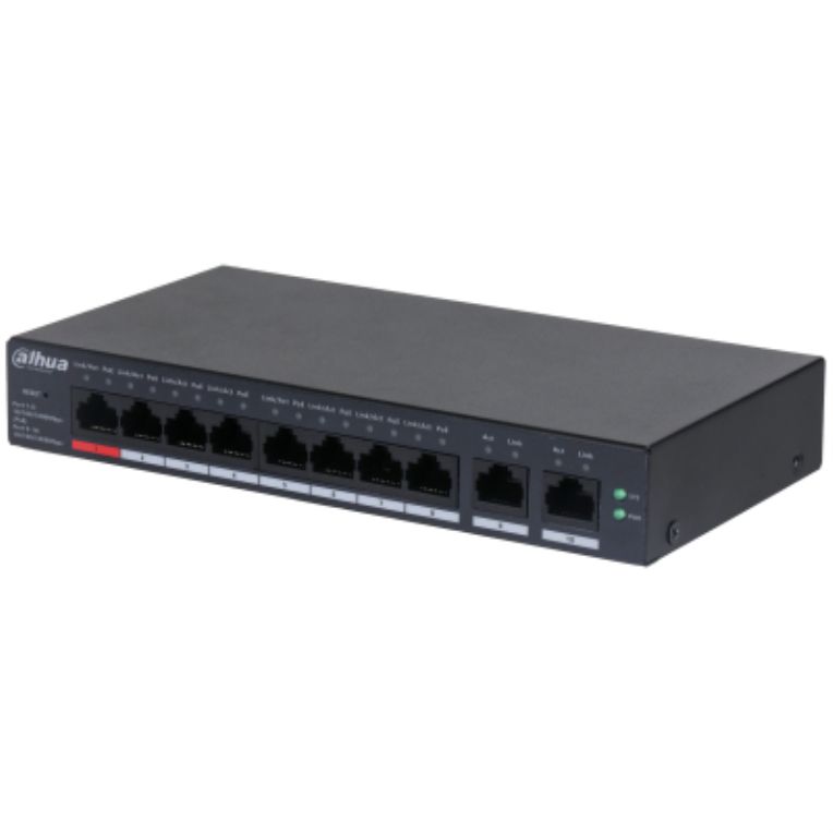 Switch Cloud Dahua Dh Cs4010 8gt 110 Gigabit Switch With 8 Port Poe