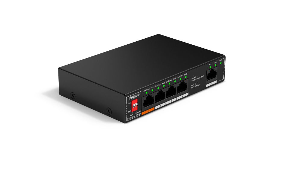 Switch It Dahua Dh Sf1005p 5 Port Unmanaged Desktop Switch With 4 Port Poe