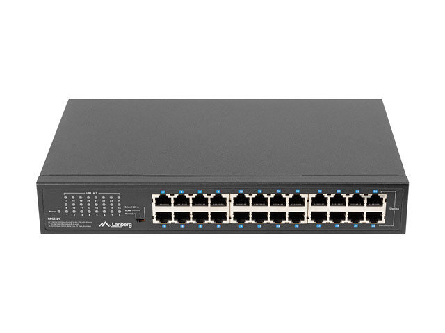 Switch Lanberg 24 Puertos Gigabit Ethernet Rack 19