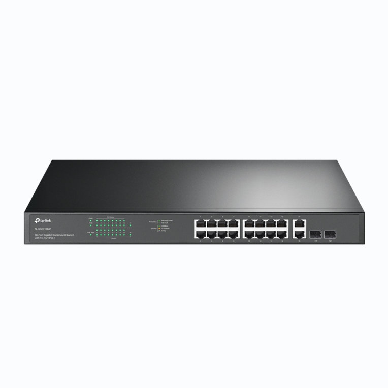 Switch Tp Link 18 Port Gigabit Rackmount Switch With 16 Port Poe