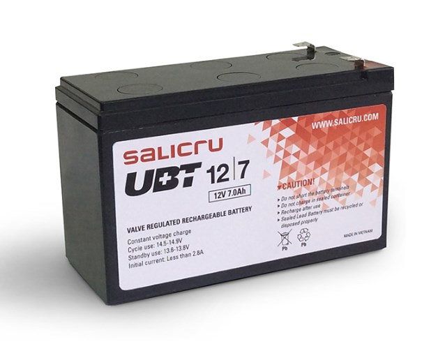 Salicru UBT 127 Sealed Lead Acid VRLA 7Ah 12V bateria