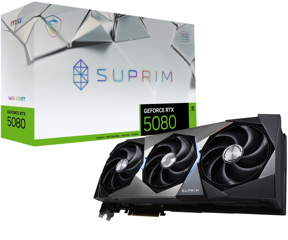 MSI RTX 5080 16G GAMING SUPRIM SOC