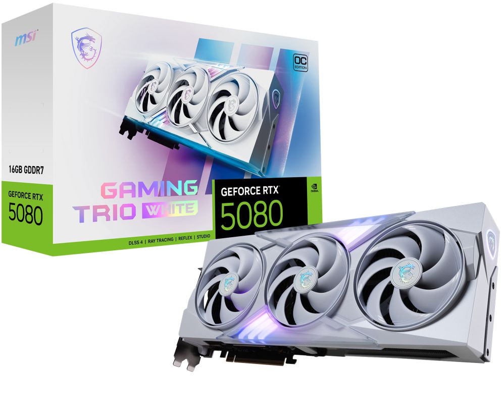 MSI RTX 5080 16G GAMING TRIO OC WHITE