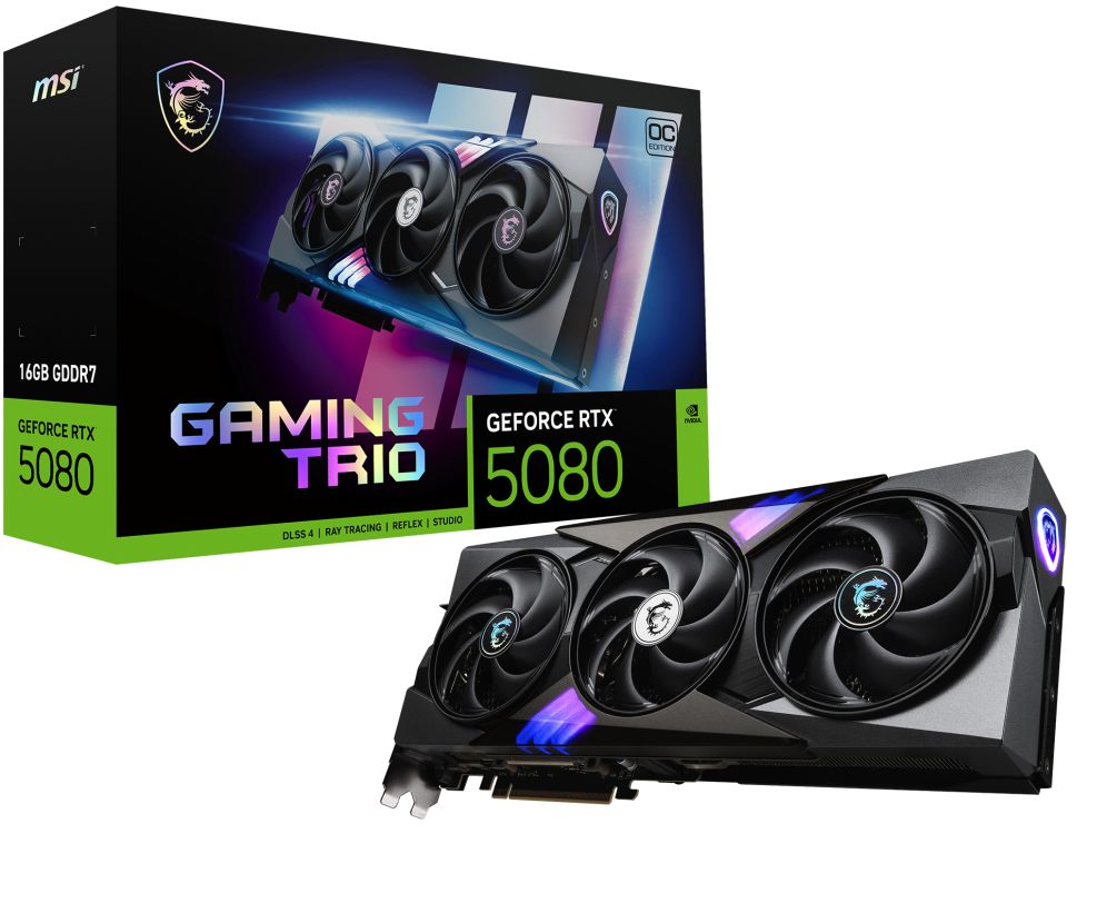 MSI RTX 5080 16GB GAMING TRIO OC