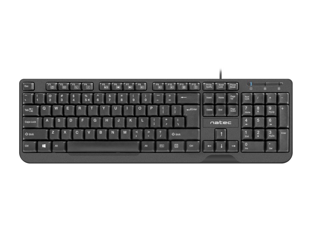 Teclado Natec Trout Slim Negro