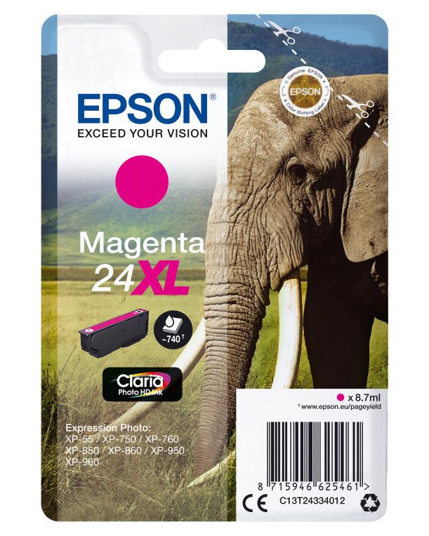 Tinta Epson 24xl Magenta