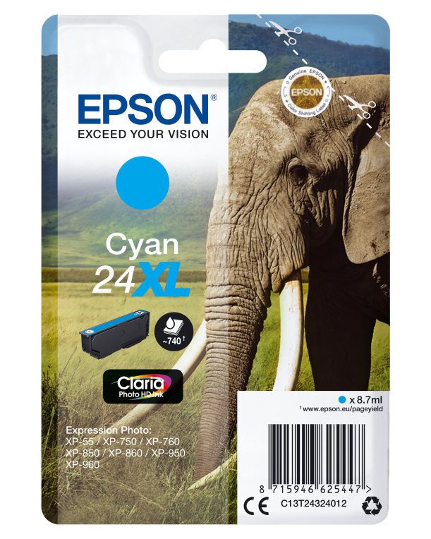 Tinta Epson T2432 24xl Cyan