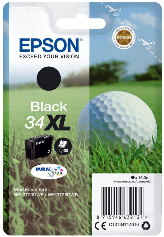 Tinta Epson T3471 34xl Negro