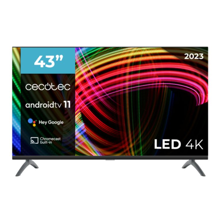 Tv Cecotec 43 Led 4k Uhd Frameless Androidtv 11 Alu30043s