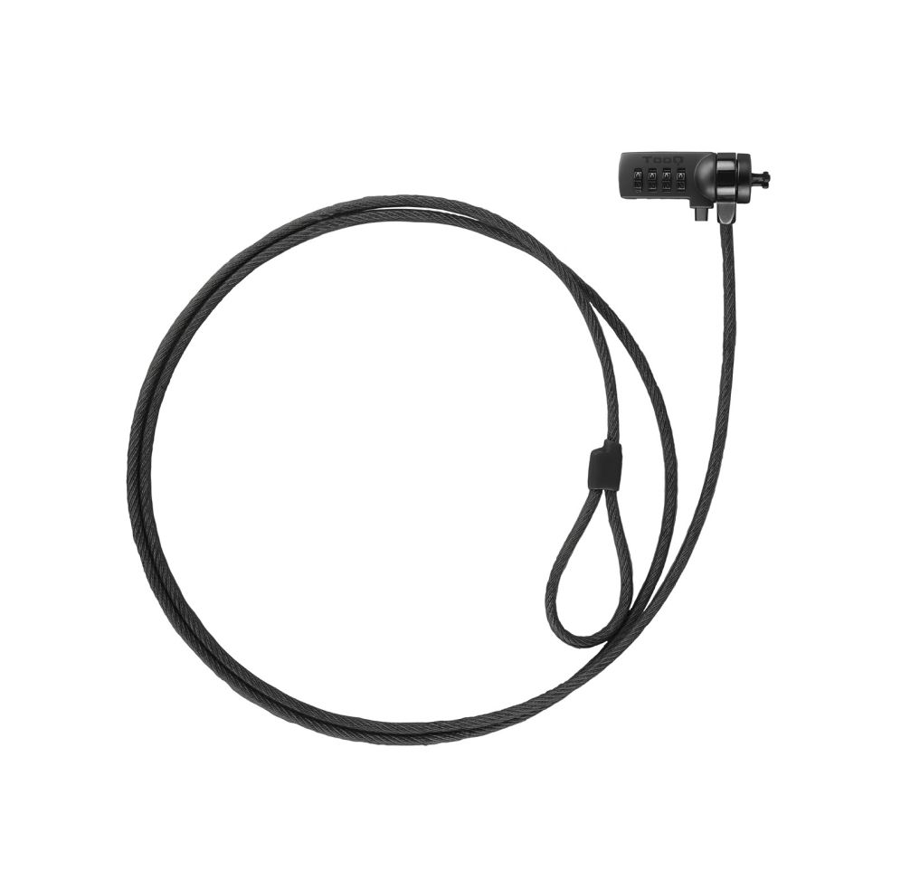 Tooq Cable Seguridad combinacion portatiles Gris