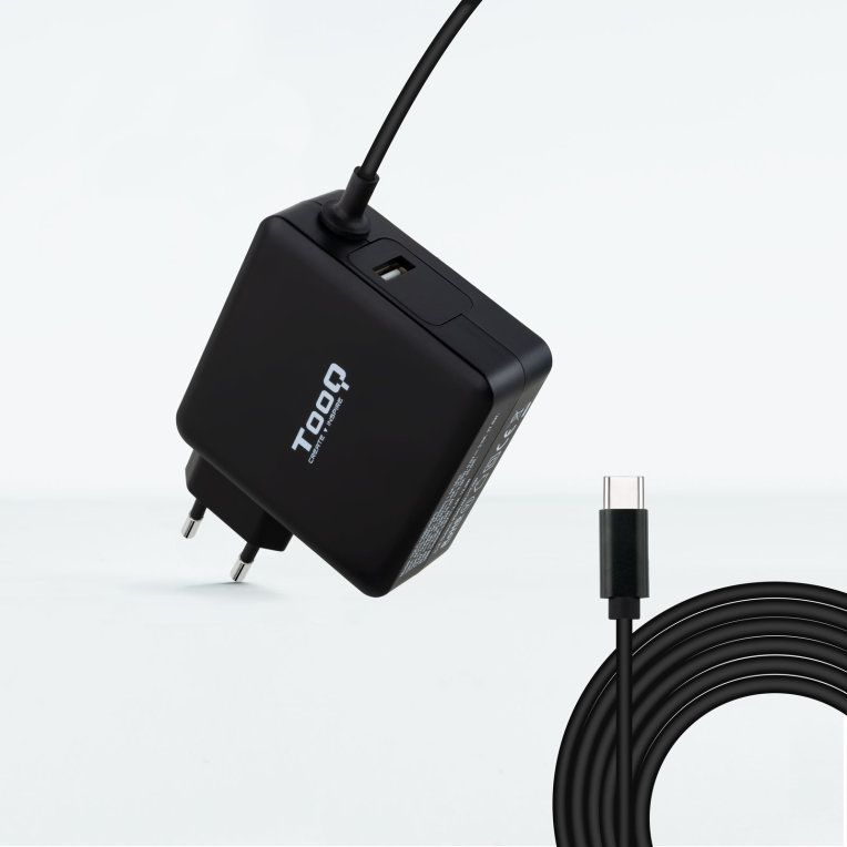 Tooq Cargador portatil conector USB C 65W