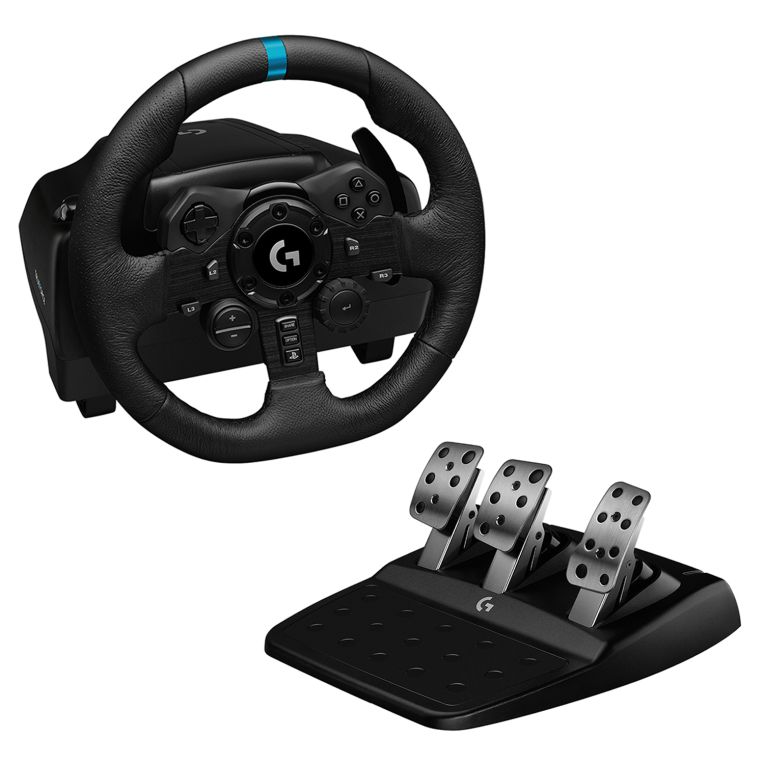 Volante Y Pedales Logitech Trueforce G923 Pc Ps4 Ps5 Negro