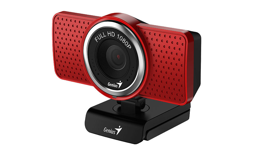 Webcam Genius Ecam 8000 Full Hd 1080p Rojo