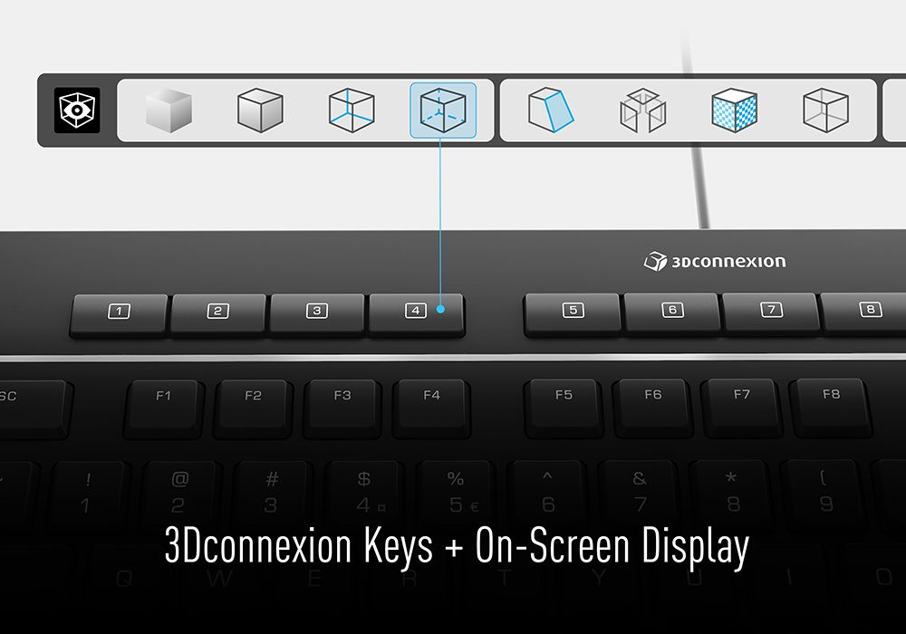 3dconnexion Keyboard Pro With Numpad Esp
