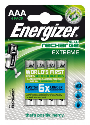 BLISTER 4 PILAS RECARGABLES EXTREME POT