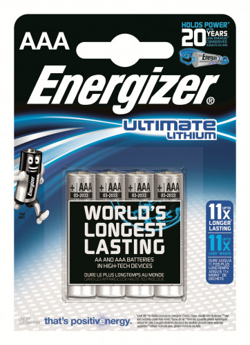 BLISTER 4 PILAS ULTIM LITHIUM TIPO L92